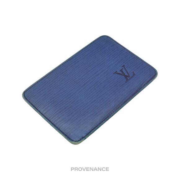 🔴 Louis Vuitton "MALLETIER" Card Holder Wallet - Blue Epi - Picture 4 of 5